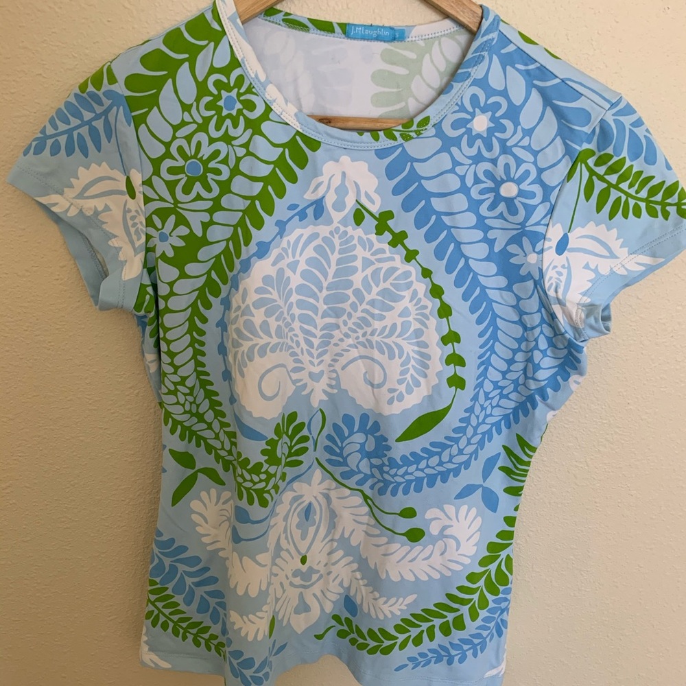 J McLaughlin t-shirt in Carolina cloth.